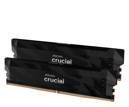 Pamięć RAM CRUCIAL 32GB (2X16GB) 6400 CL32 Pro OC Gaming Black CP2K16G64C32U5B